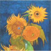 Sticker Van Gogh Sunflowers (Devant)