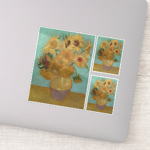 Sticker Van Gogh - Sunflowers, 3ème version, répétition