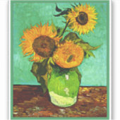 Sticker Van Gogh - Tournesols (trois) (Devant)