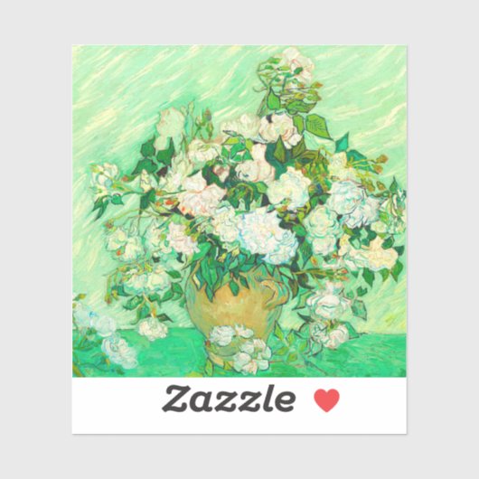 Sticker Van Gogh White Roses (Feuille)