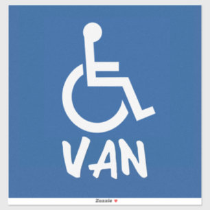 Sticker Van Handicapé