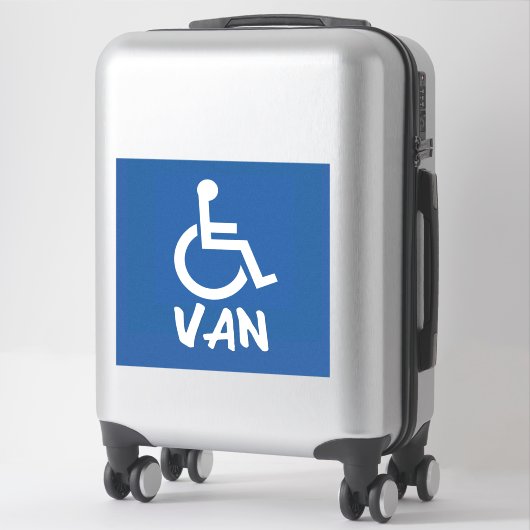 Sticker Van Handicapé (Sur valise)