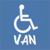 Sticker Van Handicapé (Devant)