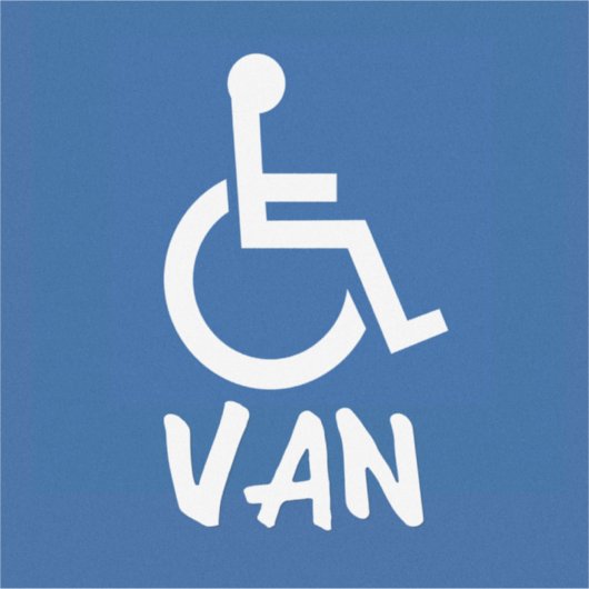 Sticker Van Handicapé (Devant)