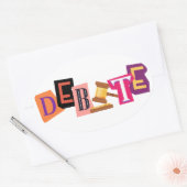 Sticker van het debat (Envelop)