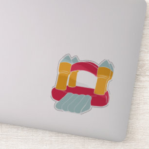 Sticker van het fonkelhuis/Castle-ontwerp