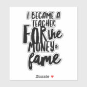 Sticker van het Leven van de leraar (Vel)