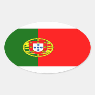 Sticker van het Portugese vlaggenland Vlag van P