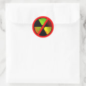 Sticker van het Symbool van Grunge van Radoactive (Tas)