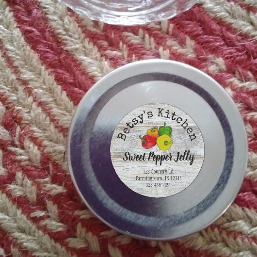 Sticker van het zoete pepper Jelly-product