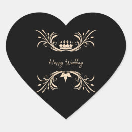 sticker van huwelijkschocolade