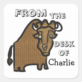 sticker van kinderen gebuffalo