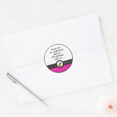 Sticker van kleine ladybugs-verjaardagsfeest (Envelop)