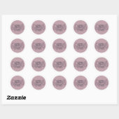 Sticker Van Life rose (Feuille)