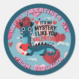 Sticker van Loch Ness Valentijns