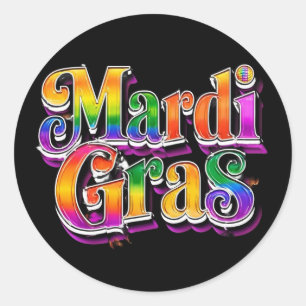 sticker van Mardi Gras