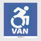 Sticker Van Modern Handicap (Feuille)
