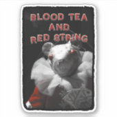 Sticker van Mouse van Blood Tea en Red String (Voorkant)
