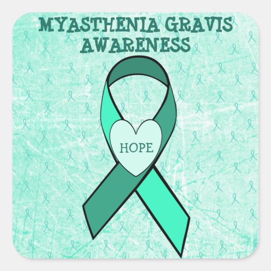 Sticker VAN MYASTHENIA GRAVIS AWARENESS (Voorkant)
