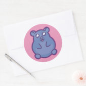Sticker van Paarse hamster (Envelop)