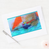 sticker van rode schoenenkop (Envelop)