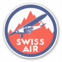 Sticker van Swiss Air Airways