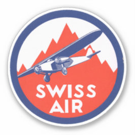 Sticker van Swiss Air Airways