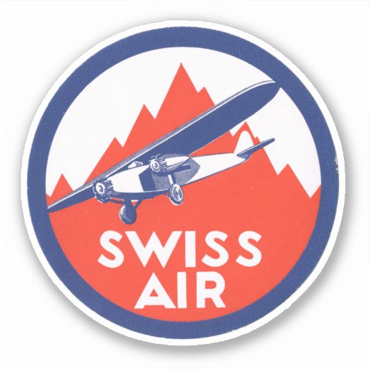 Sticker van Swiss Air Airways (Voorkant)