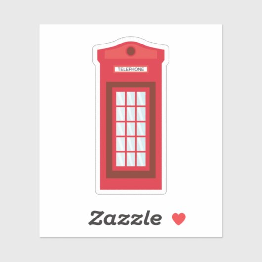 Sticker van telefooncel (Vel)