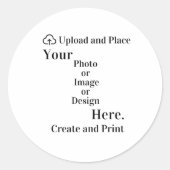 Sticker van uw ontwerp of foto-upload (Voorkant)