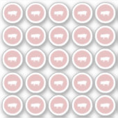 Sticker van vleeskeuken (Voorkant)