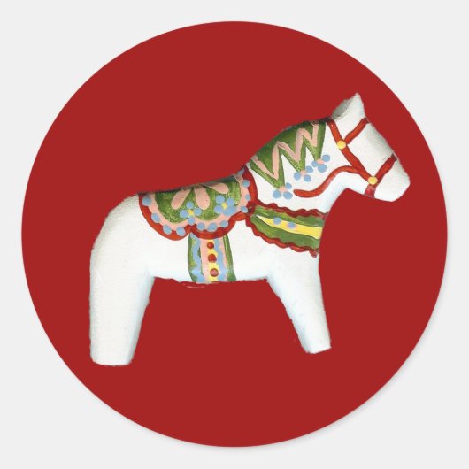 Sticker van witte paarden (Voorkant)