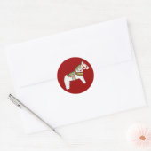 Sticker van witte paarden (Envelop)