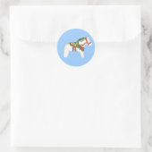 Sticker van witte paarden (Tas)
