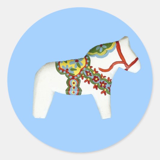 Sticker van witte paarden (Voorkant)