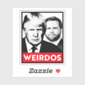 Sticker Vance anti-Trump - Weirdos (Feuille)