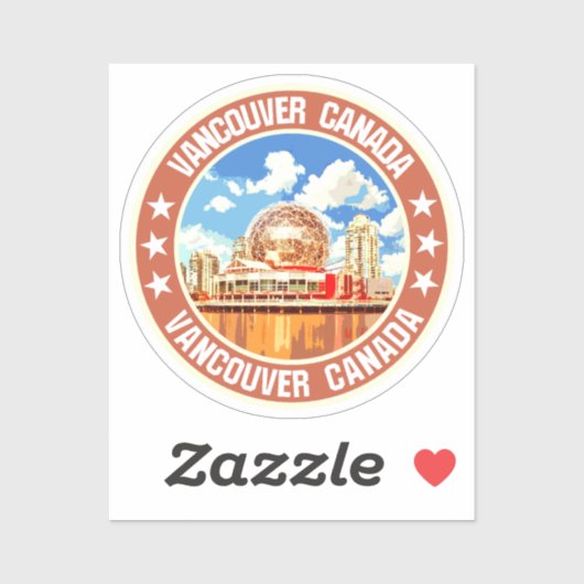 Sticker Vancouver (Feuille)