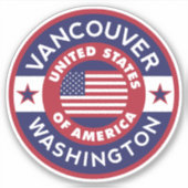 Sticker VANCOUVER, Washington (Devant)