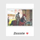 Sticker Vanquished, by Edmund Blair Leighton (Feuille)