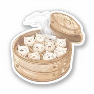 Sticker Vapeur plein de poubelles de chats