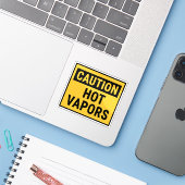 Sticker Vapeurs de prudence (Ordinateur portable avec iPhone)