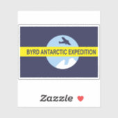 Sticker Variante du deuxième drapeau d'expédition antarcti (Feuille)