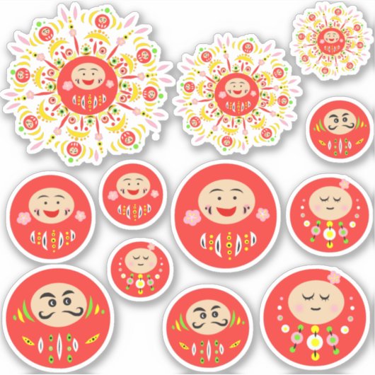 Sticker variété Daruma (Devant)