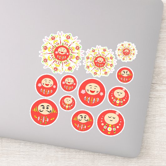 Sticker variété Daruma (Détail)