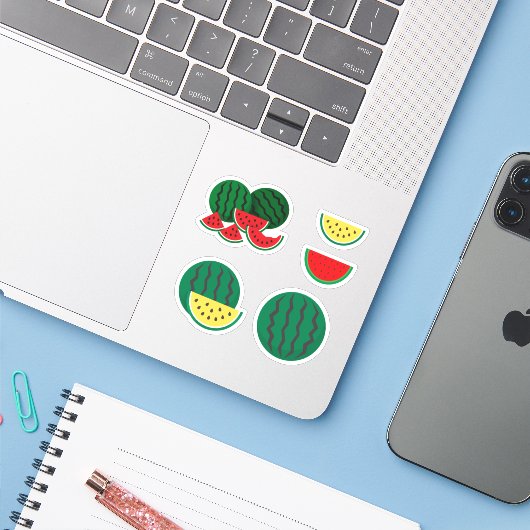 Sticker Variety of Watermelon (Ordinateur portable avec iPhone)