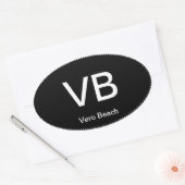 Sticker VB Vero Beach Oval Bumper (Enveloppe)