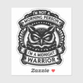 Sticker vedette nocturne - minuit Guerrier (Feuille)