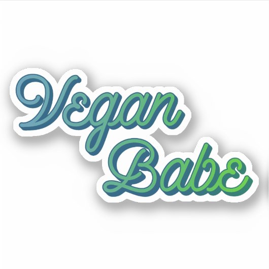 Sticker Vegan Babe (Devant)