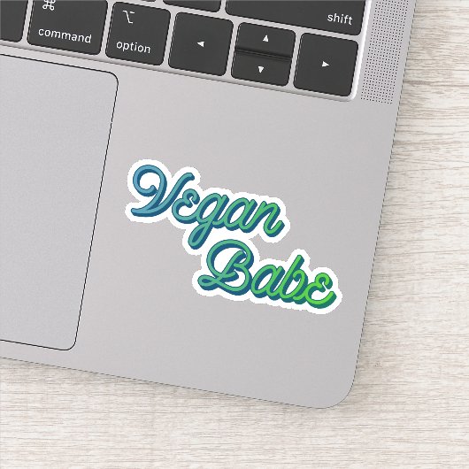 Sticker Vegan Babe (Détail)