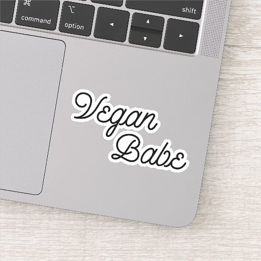 Sticker Vegan Babe (Détail)